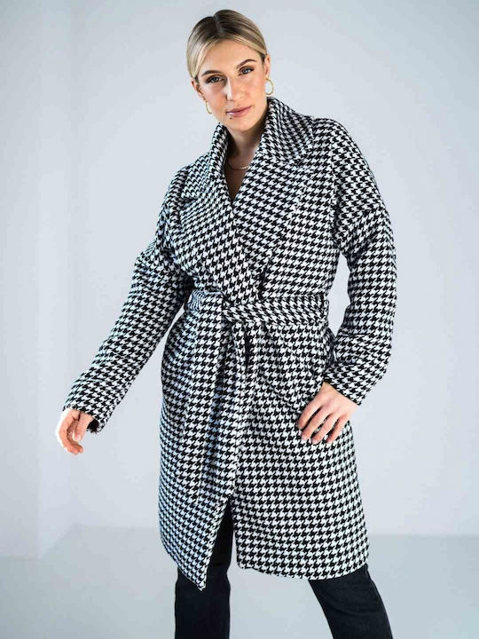 Figl Women's Midi Coat μαύρο