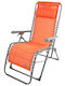 Liegestuhl Metallisch Orange 73x62x106cm.