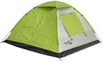 Panda Junior Plus II Лятна Къмпинг палатка Igloo Зелен за 3 Човека 205x205x135см.
