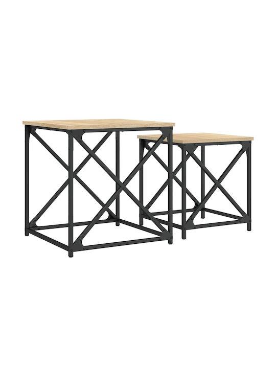 Квадрат Zigon Tables Дъб Сонома L50xW50xH52.5cm