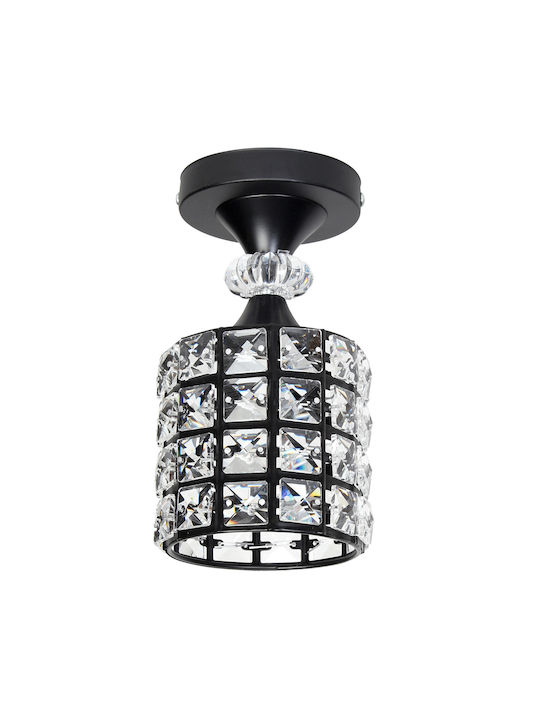 Keskor Metallic Ceiling Mount Light with Socket E27 in Black color 11pcs