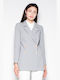 Venaton Long Women's Blazer Gray