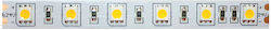 Aca Ταινία LED Τροφοδοσίας 24V με Θερμό Λευκό Φως Μήκους 1m και 60 LED ανά Μέτρο SMD5050