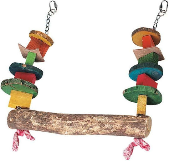 Flamingo Wooden Parrot Cage Game Swing 33x30cm