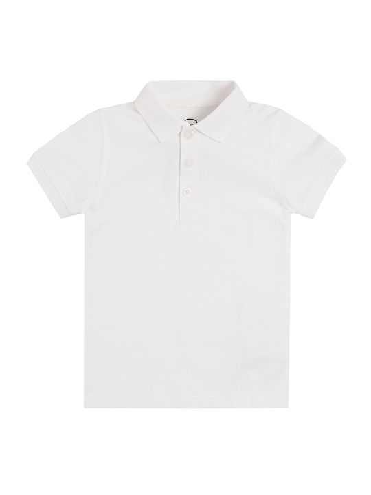 Cool Club Kids' Polo Short Sleeve White