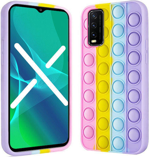 XCase Push Bubble Pop It Umschlag Rückseite Silikon Mehrfarbig (Vivo Y20S, Y11S)