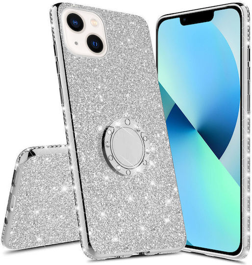 XCase Diamond Umschlag Rückseite Silber (iPhone 13 Mini)