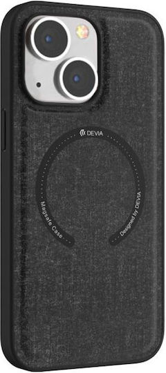 Devia Rango Magsafe Textile Bumper Πλαστικό / Σιλικόνης Μαύρο (iPhone 14 Plus)