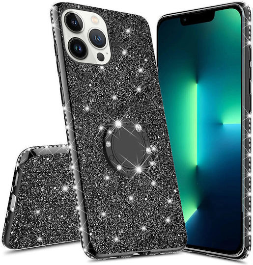 XCase Umschlag Rückseite Schwarz (iPhone 13 Pro)