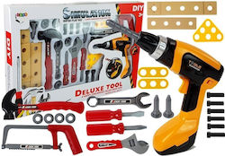 Lean Toys Kids Tool Drill Hammer Saw for 3+ Years Old 29pcs