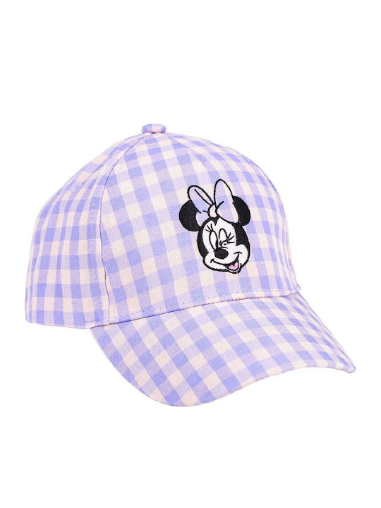 Minnie Mouse Παιδικό Καπέλο Jockey Υφασμάτινο Λιλά