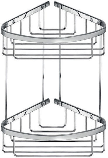 Disegno Wandmontiert Schwamm-Halter Metallisch Silber