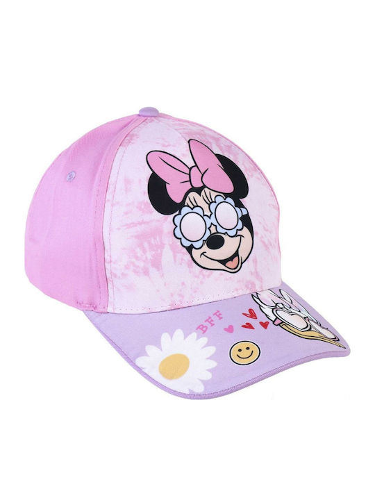 Minnie Mouse Kinderhut Jockey Stoff Lila