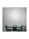 Ideal Lux Equinoxe Sp6 Pendant Light Silver for 6 Bulbs G4 65x225cm