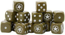 Warlord Games Bolt Action Allied Star D6 Pack Dice