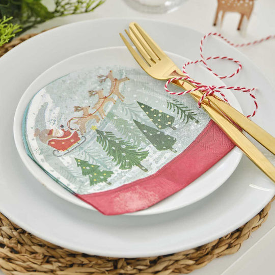 Ginger Ray Set de șervețele de Crăciun 16buc