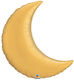Balloon Foil Jumbo Moon Gold Shape 89cm