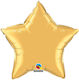 Balloon Foil Star Gold 9 23cm