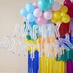 Composition with Balloons Rainbow Letter Multicolour