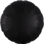 Balloon Foil Round Black 43cm Silk Lustre Black