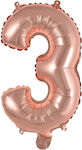 Μπαλόνι Foil Αριθμός Ροζ Χρυσό Μίνι 35εκ.