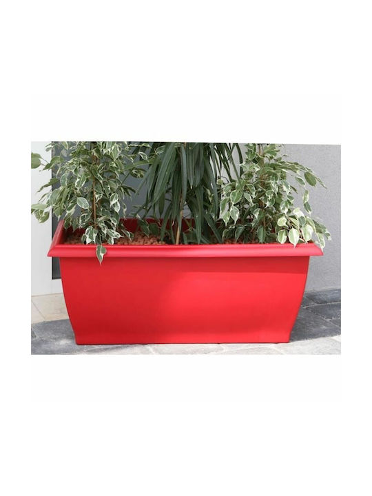 Riviera Flower Pot 80x32cm Red