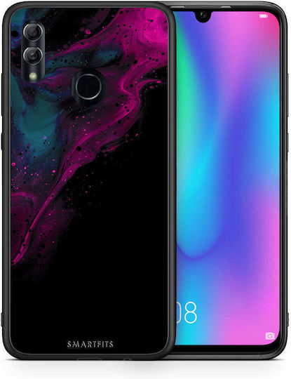 Smartfits Watercolor Pink Black Back Cover Roz (Honor 8X)