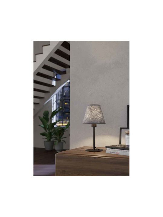 Eglo Metal Table Lamp for Socket E27 with Gray Shade and Base