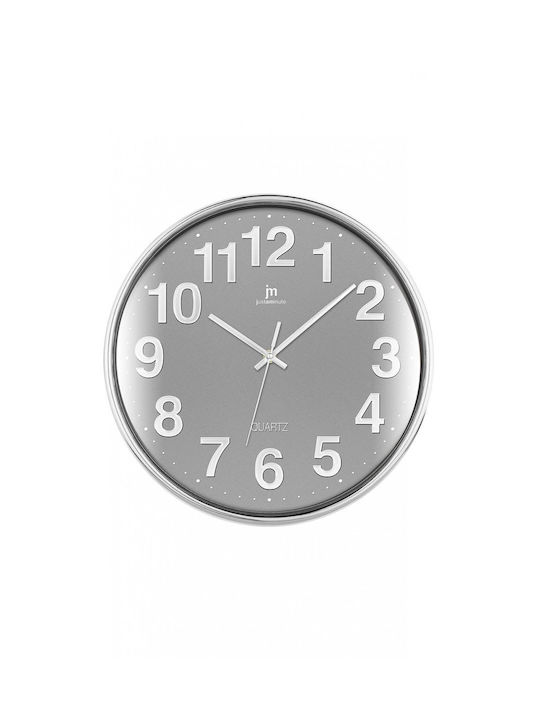 Justaminute Wall Clock Silver