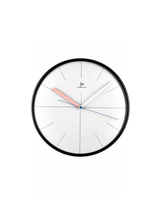 Justaminute 25cm Wall Clock Black