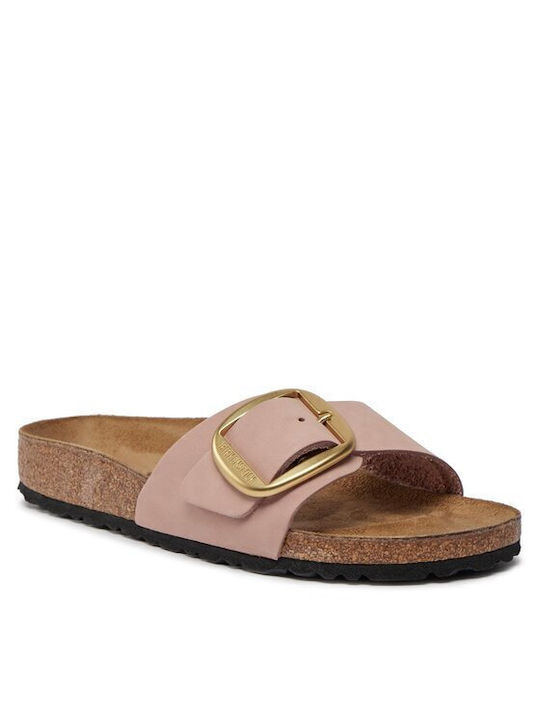 Birkenstock Madrid Women's Flat Sandals Anatomic in Pink Color Narrow Fit