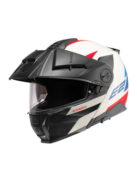 Schuberth E2 Defender Cască de motocicletă Flip-Up ECE 22.06 cu vizor solar