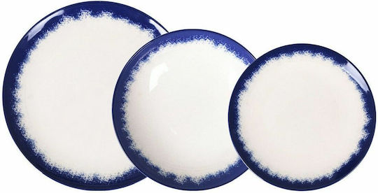 La Mediterranea White Porcelain Dinnerware Set 12pcs