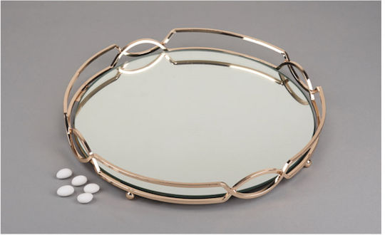 din Metal cu oglindă Rose Gold 1buc