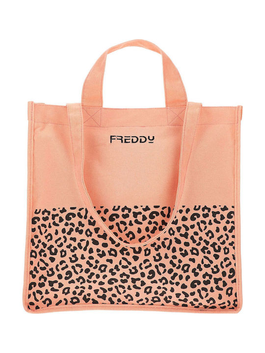 Freddy Stoff Einkaufstasche in Orange Farbe