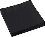 Party Napkins Black 20pcs