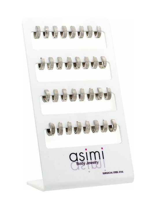 ASIMI Earrings Hoops made of Steel