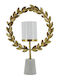Artekko Christmas Metallic Gold Candlestick 50x36cm