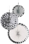 Amscan Hanging Ornament for Party in Silver color 3pcs