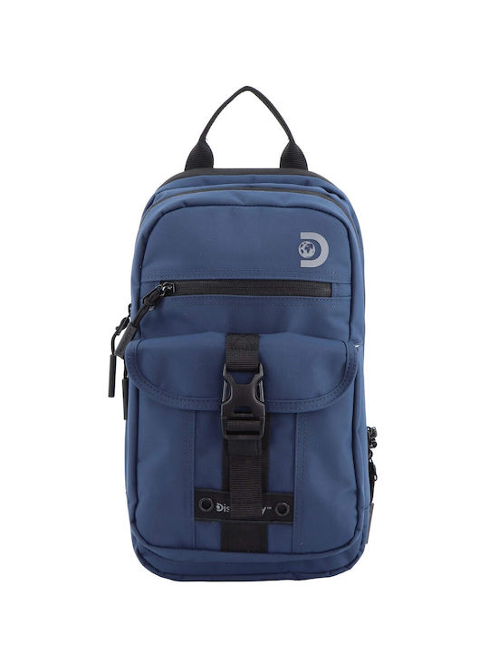 Discovery Sling Bag with Zipper Blue