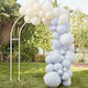 Composition with 75 Balloons Blue Round