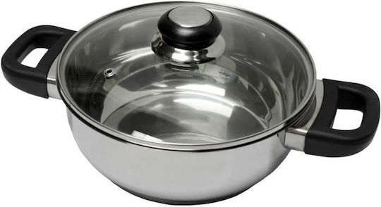 Baumalu Tiefer Edelstahl-Topf 24cm