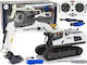 Lean Toys Caterpillar Τηλεκατευθυνόμενος Εκσκαφέας Λευκό