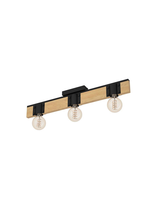 Eglo Triple Spot with Socket E27 in Brown Color