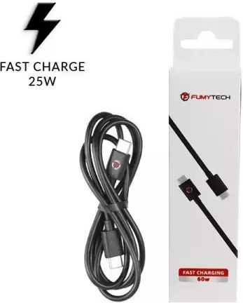 FumyTech Cablu USB 2.0 USB-C Masculin - USB-C 60W Negru 1m ATM93126950