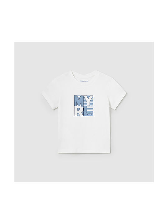 Mayoral Παιδικό T-shirt Λευκό