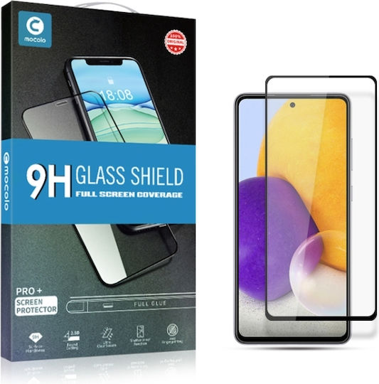 Mocolo 0.33мм Пълно лепило Закалено стъкло за цялото лице Черен (Galaxy A73)