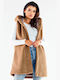 Awama Women's Vest Brown