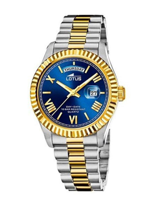 Lotus Watches Мъжки Часовник На Батерия С Злате...