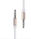 Remax Καλώδιο Ήχου 3.5mm male - 3.5mm male Λευκό 1m